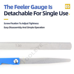 100B17 Feeler Gauge Metric Size 0.02-1mm Thickness Gauge Set Valves Foliage of Valves Spark Plug Gap For Measurement Probe Gap