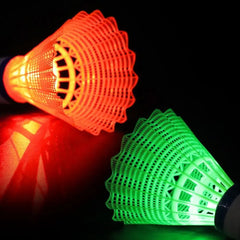 Light-up LED Badminton Lighting Balls Glowing Luminous Badminton Balls Colorful Lightweight Lighting Shuttlecocks