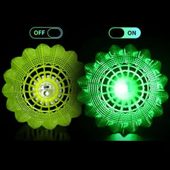 Light-up LED Badminton Lighting Balls Glowing Luminous Badminton Balls Colorful Lightweight Lighting Shuttlecocks