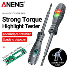 ANENG B05 Word/cross Screwdrivers Neon Bulb Indicator Meter Electric Pen Insulated Electrician Highlight Pocket Tester Pen Tools