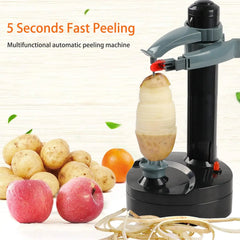 Electric Spiral Potato Peeler Automatic Apple Peeler, Smart Vegetable Fruit Peeler Machine, Kitchen Accessories Peeling Tool